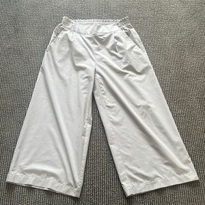 Athleta Brooklyn Wide Leg Crop Pants - Abalone - 4P